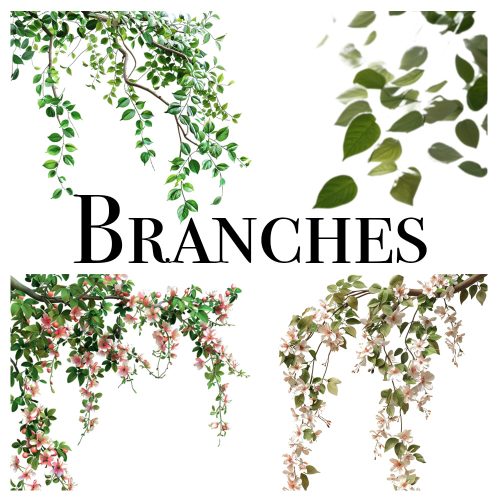 Nakładki: wiszące gałęzie